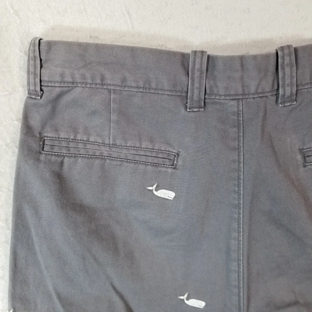 J Crew shorts men's 32x8 Gray cotton embroidered whales outdoor